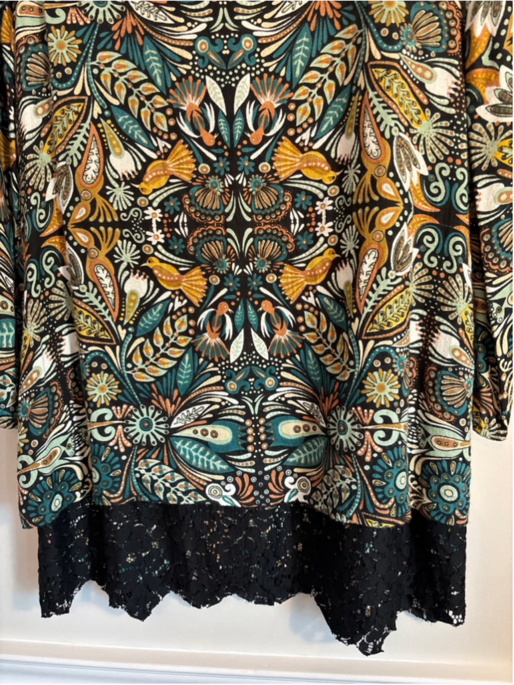 California MoonRise Boho-Style Tunic Mini Dress Size M Festival Hipster Travel - Picture 6 of 12